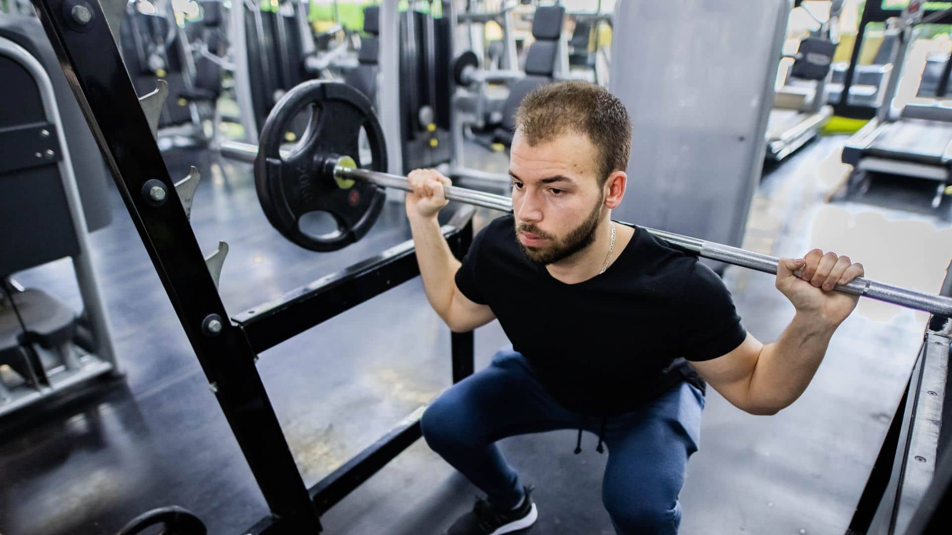 Barbell back squat